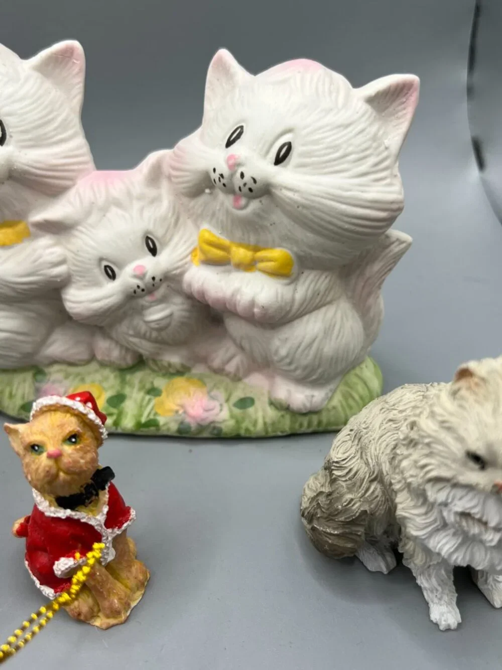 Cat Kitten Lot of 9 Items Ornaments Bobblehead Figurines Holiday Stocking